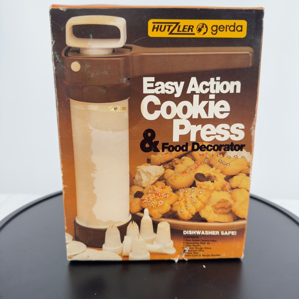 Vintage 1983 Hutzler Gerda Easy Action Cookie Press Food Decorator West Germany